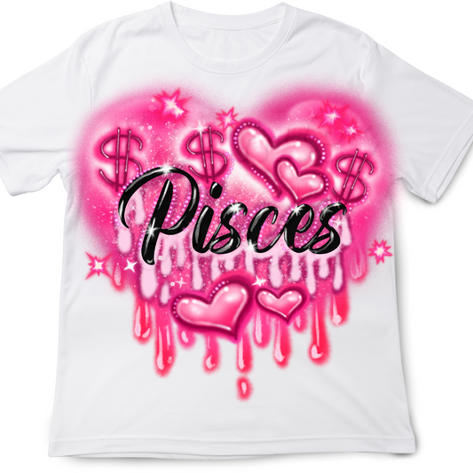 Pisces Heart DTF