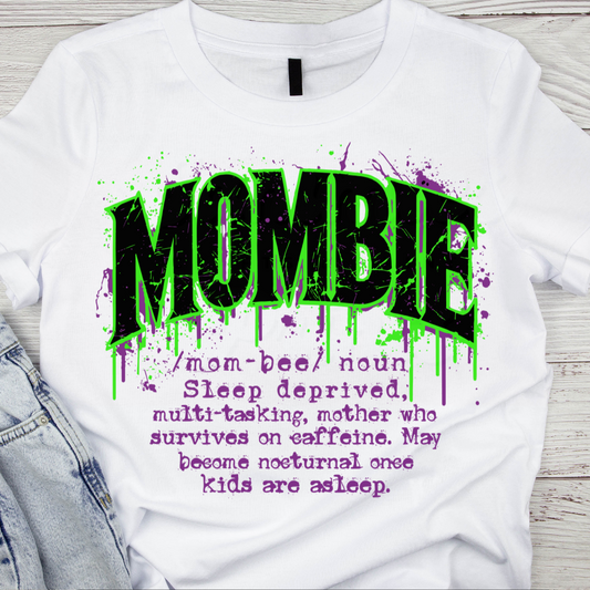 Mombie Black DTF Heat Transfer