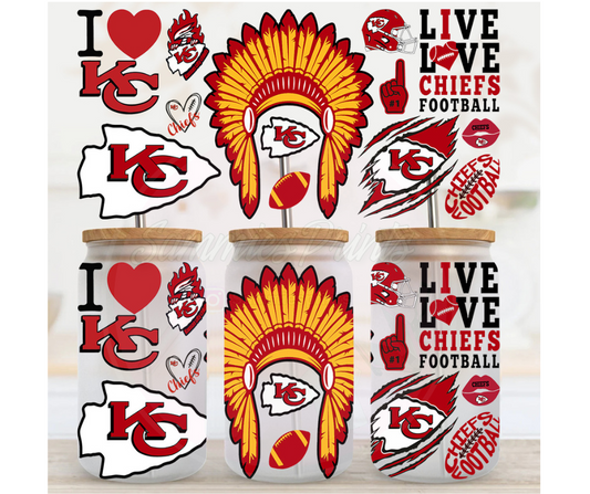 KC Live Love Football UC DTF Cup Wrap