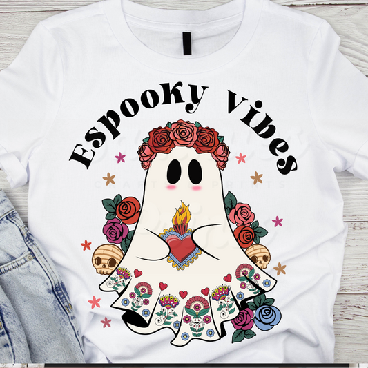 Espooky Vibes Black 1 DTF Heat Transfer