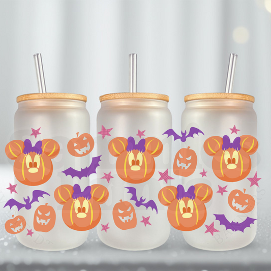 Mouse Pumpkin Heads UV DTF Cup Wrap