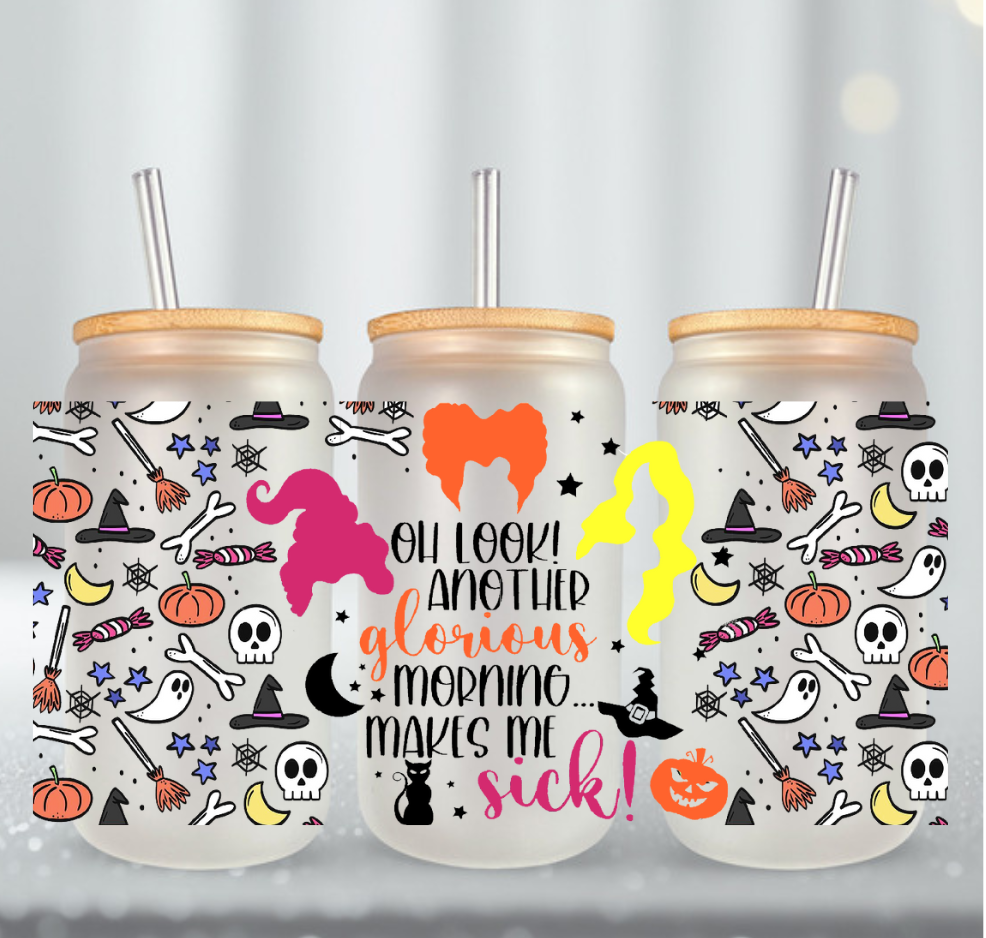 Halloween Sisters Halloween UV DTF Cup Wrap