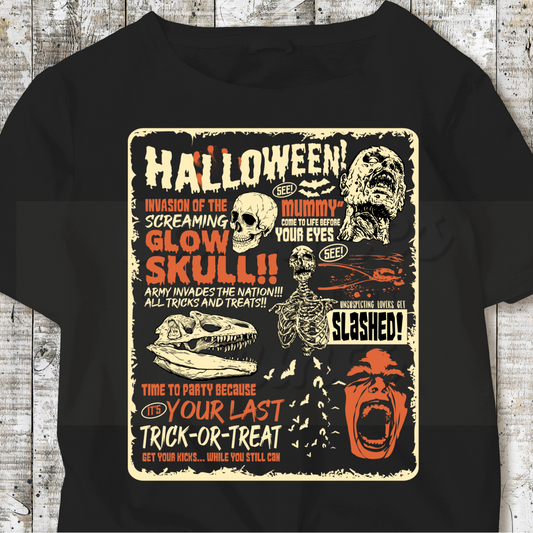 Halloween Horror DTF OVERSIZED