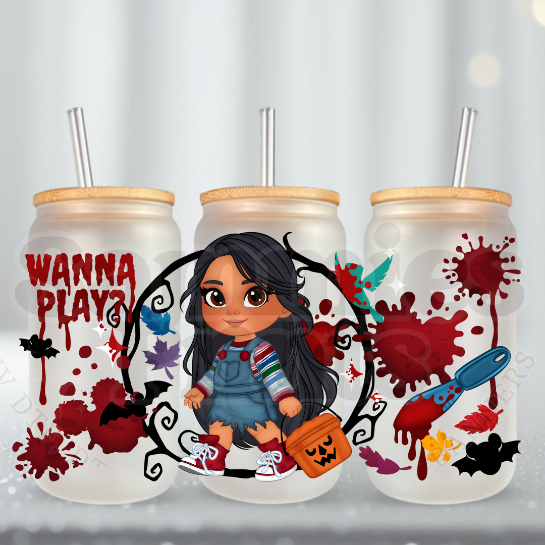 Horror 4 UV DTF Cup Wrap