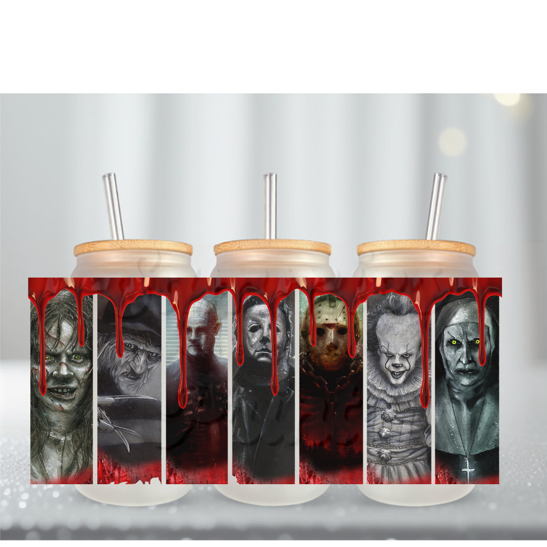 Horror Movies 13 UV DTF Cup Wrap