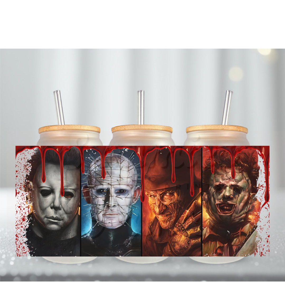 Horror Movies 18 UV DTF Cup Wrap