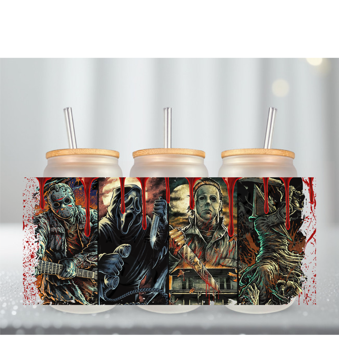 Horror Movies 24 UV DTF Cup Wrap