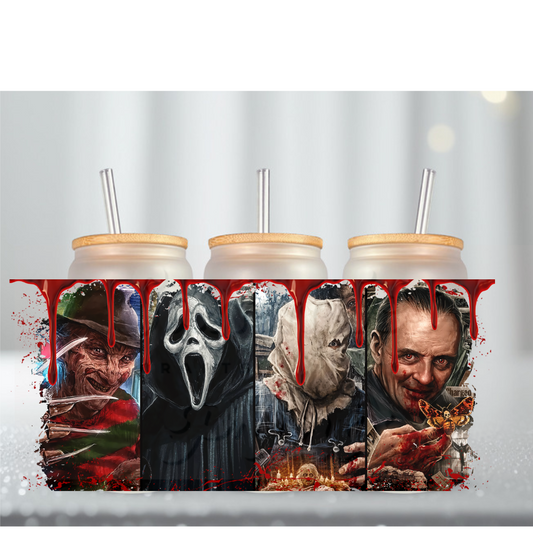 Horror Movies 25 UV DTF Cup Wrap