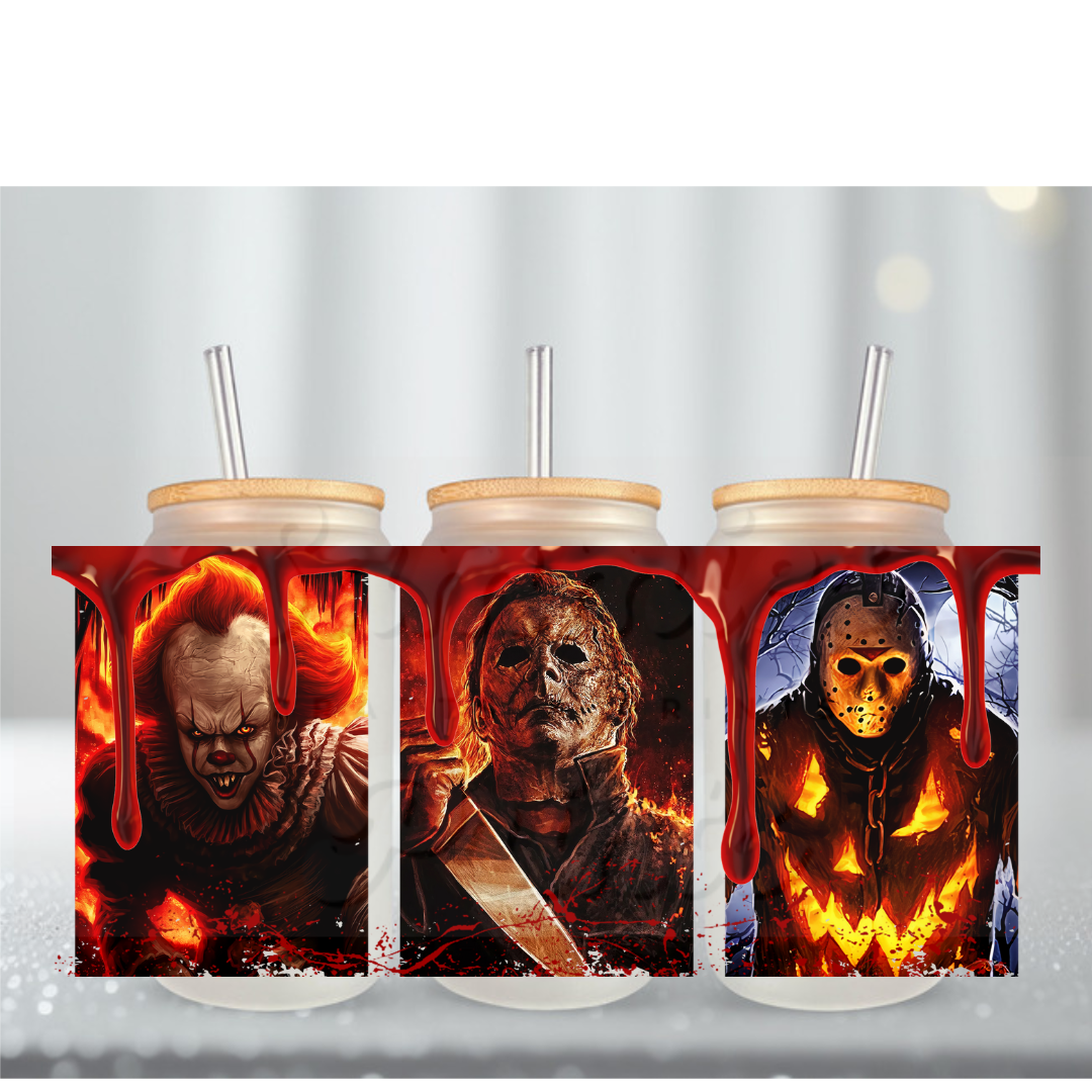 Horror Movies 28 UV DTF Cup Wrap