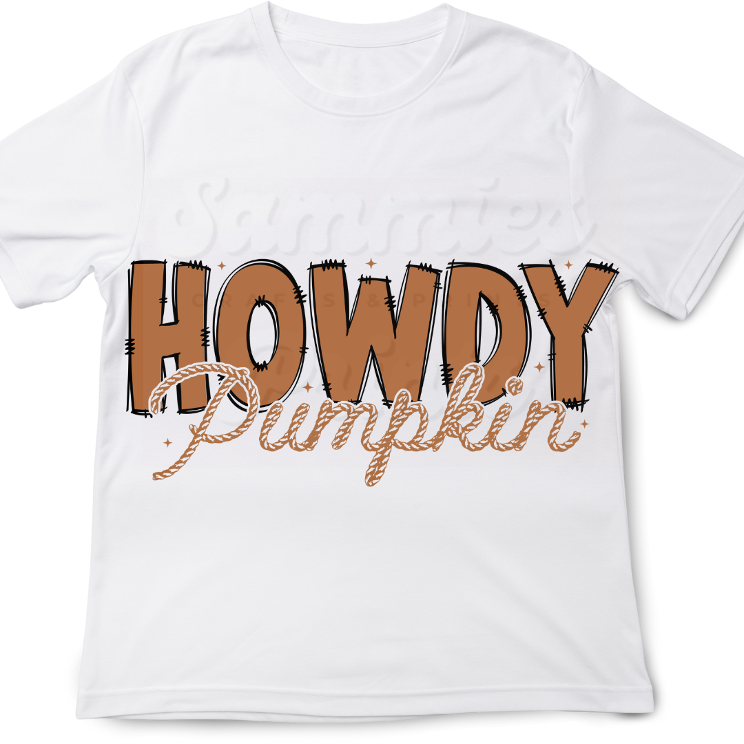 Howdy Pumpkin DTF