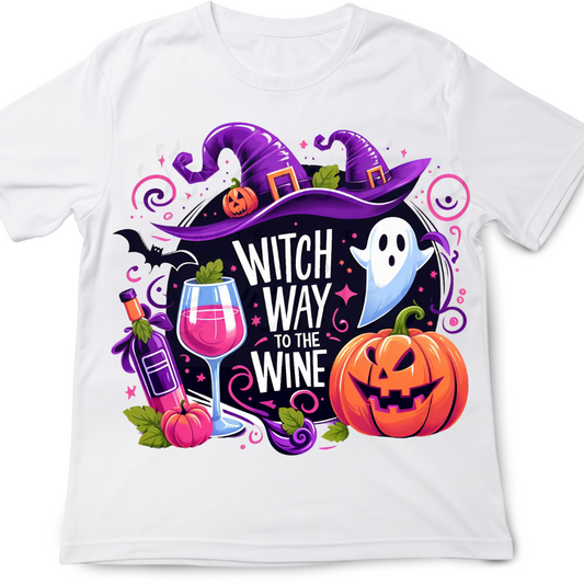 Witch Way To The Wine DTF