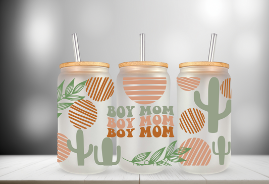 Boho Boy Mom UV DTF Cup Wrap